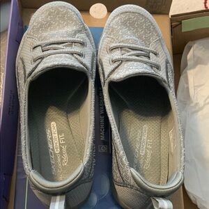 Skechers Gray Slip-On Sneakers